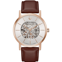 Montre Bulova Homme Classic Clipper in Acier plaqué or rose 97A172 - 97A172